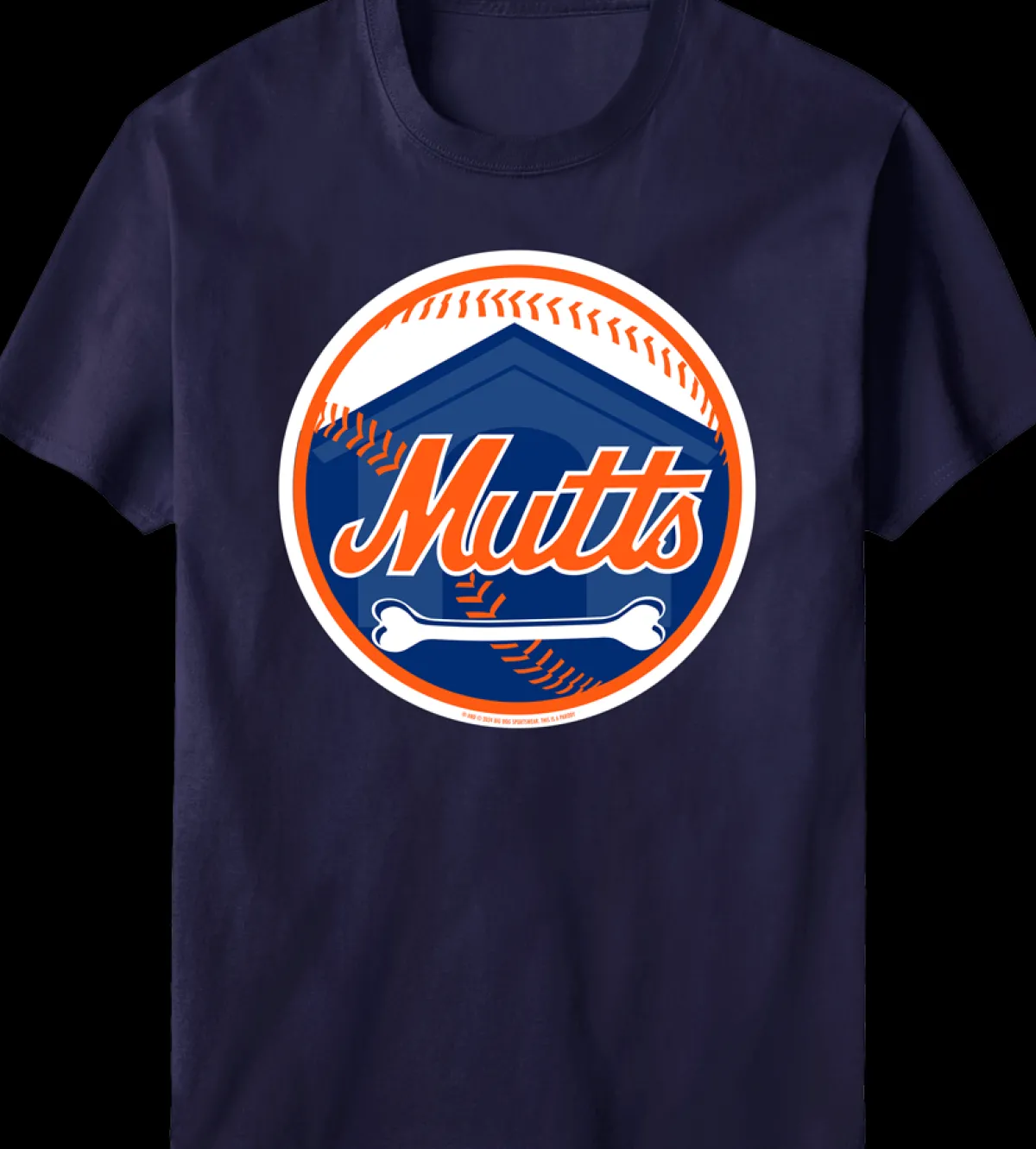 Big Dogs Parody|Mutts Baseball T-shirt