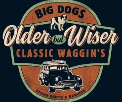 Big Dogs Hobby|Big Attitude|Older But Wiser T-Shirt