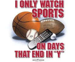 Big Dogs Sports|Only Watch Sports On Days T-Shirt