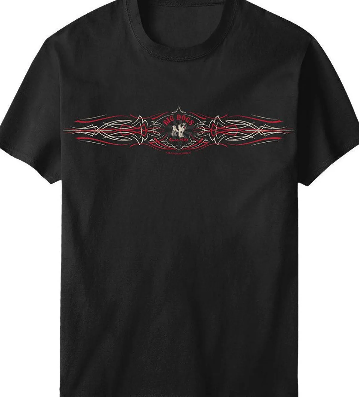 Big Dogs Chest Stripe|Pinstripe Logo Chest Stripe T-Shirt