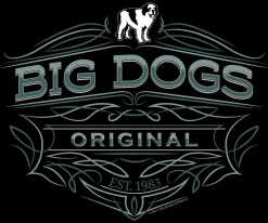 Big Dogs Logo Tees|Pinstripe Original T-Shirt