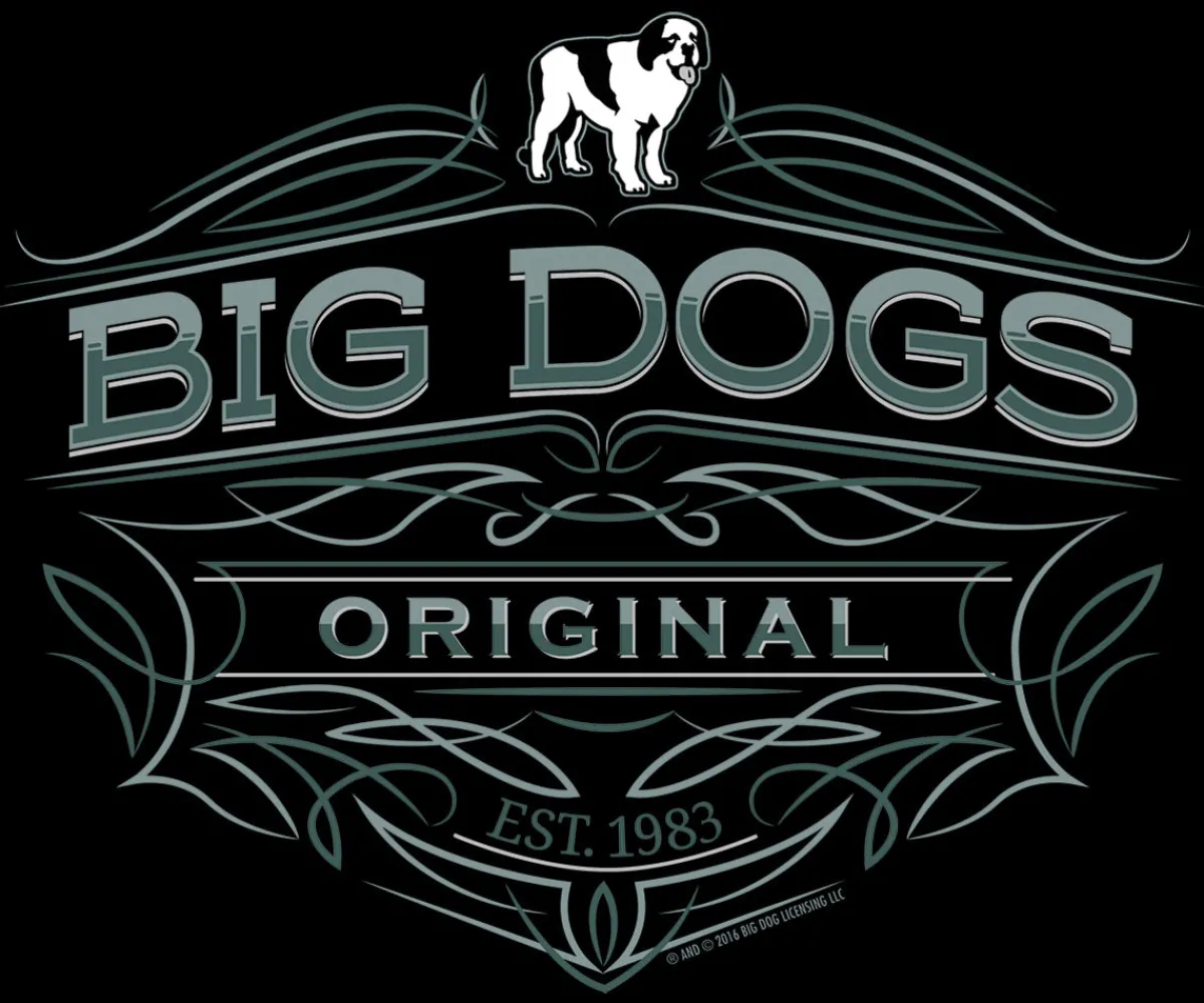 Big Dogs Logo Tees|Pinstripe Original T-Shirt