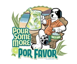 Big Dogs Food & Drink|Pour Some More Por Favor T-Shirt