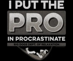 Big Dogs Dept Of Relaxation|Procrastinate T-Shirt