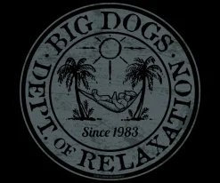 Big Dogs Long Sleeve Tees|Relaxation Badge Long Sleeve T-shirt