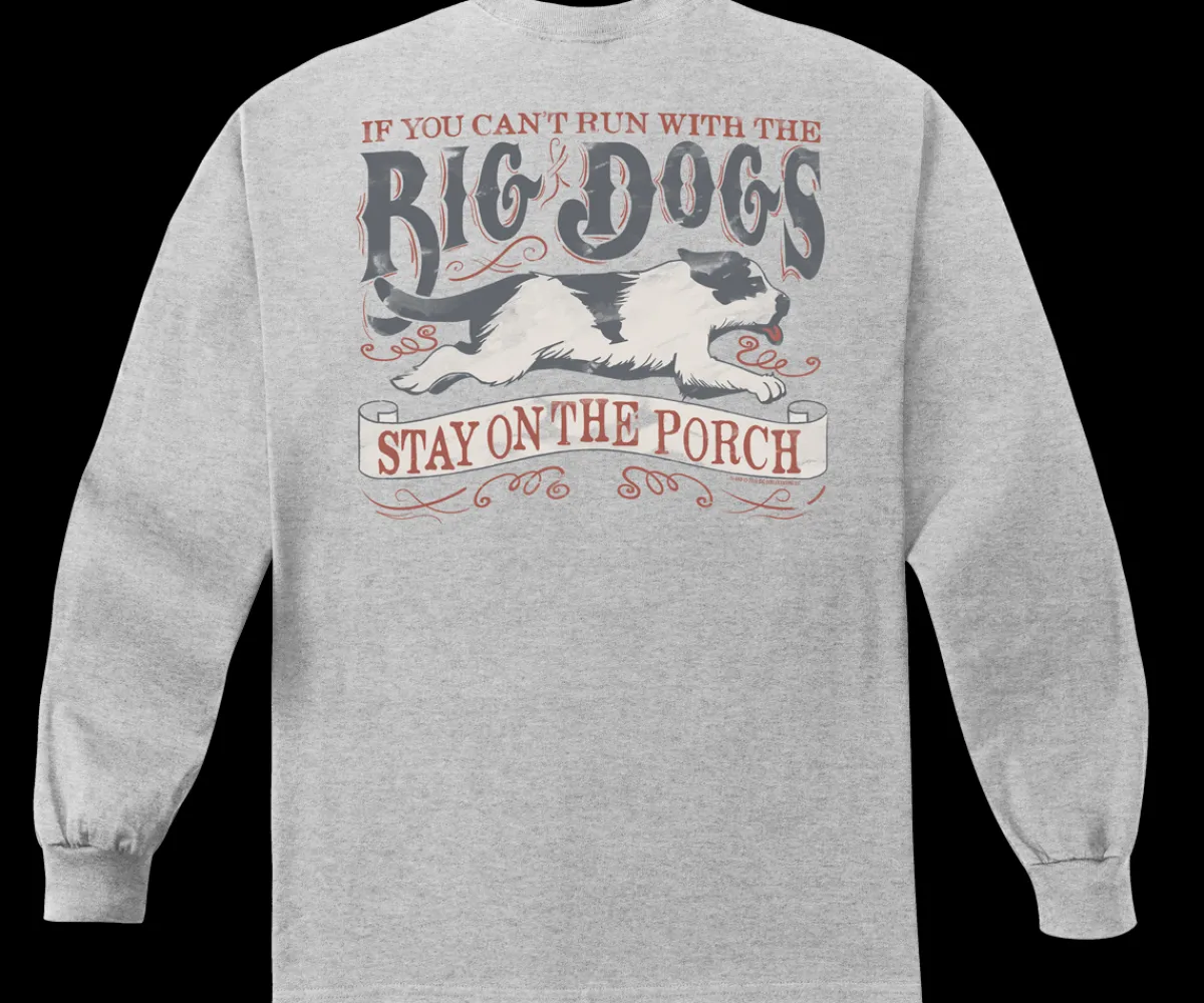 Big Dogs Long Sleeve Tees|Run With Vintage Long Sleeve T-shirt