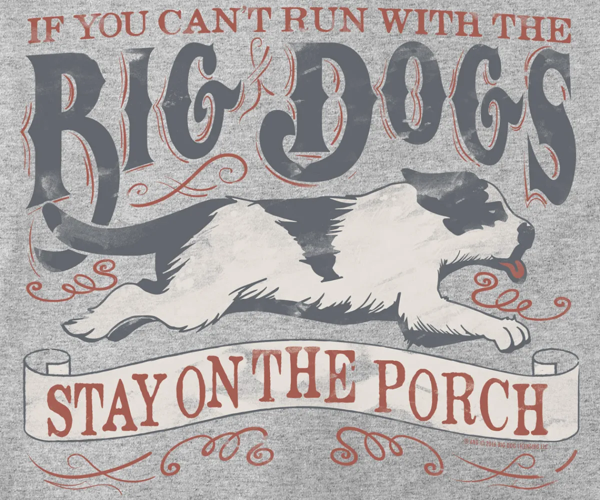 Big Dogs Long Sleeve Tees|Run With Vintage Long Sleeve T-shirt