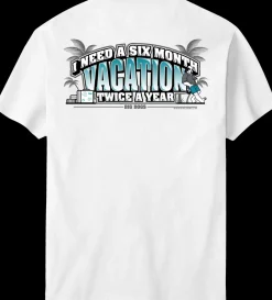 Big Dogs Humor|Six Month Vacation T-Shirt
