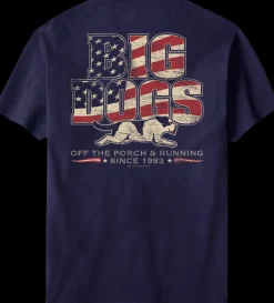 Big Dogs Patriotic|Sns Off The Porch T-Shirt