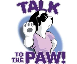 Women Big Dogs Women's Tees|Big Attitude|Talk To The Paw Front T-Shirt