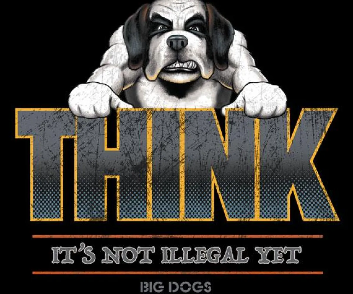 Big Dogs Big Attitude|Think T-Shirt