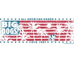 Big Dogs Chest Stripe|Tropical Stars & Stripes Chest Stripe T-Shirt