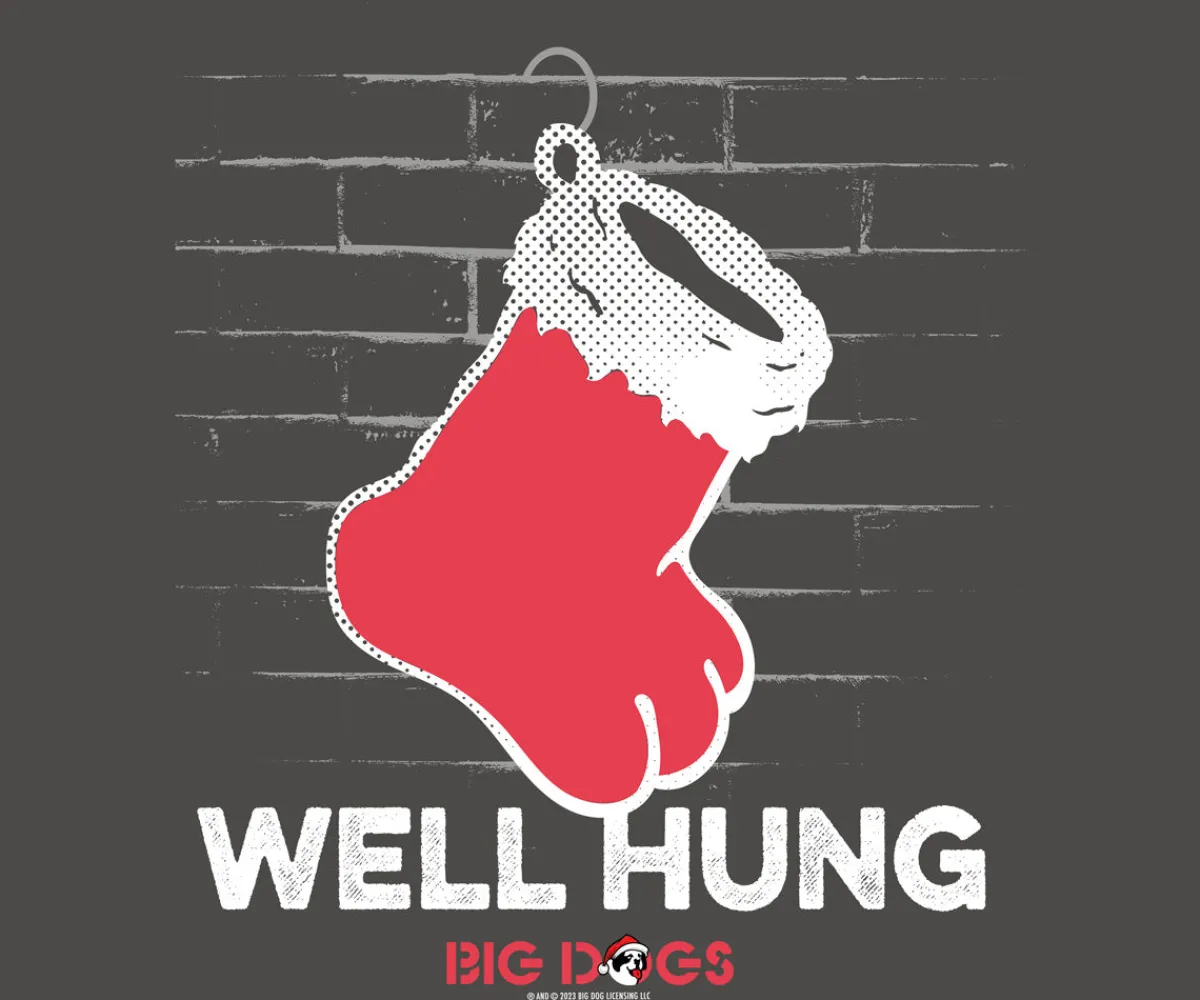 Big Dogs Humor|Well Hung Holiday T-shirt