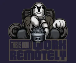 Big Dogs Humor|Work Remotely T-shirt