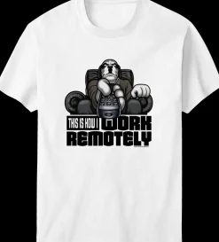 Big Dogs Humor|Work Remotely T-shirt