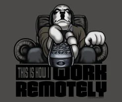 Big Dogs Humor|Work Remotely T-shirt