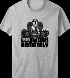 Big Dogs Humor|Occupation|Work Remotely T-shirt
