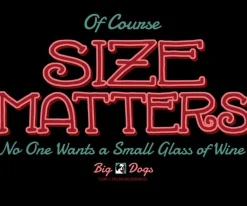 Women Big Dogs Women's Tees|Food & Drink|Yes Size Matters T-Shirt