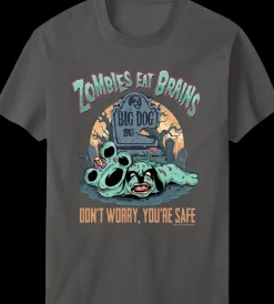 Big Dogs Humor|Zombies Eat Brains T-shirt